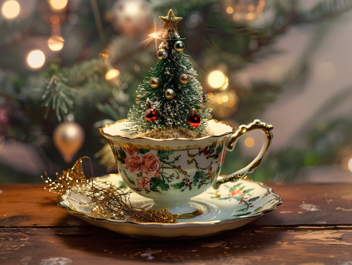 Christmas teacup